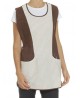 CASACCA BICOLORE RIGA MARRONE/BEIGE