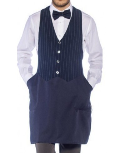 GREMBIULE FINTO GILET GESSATO