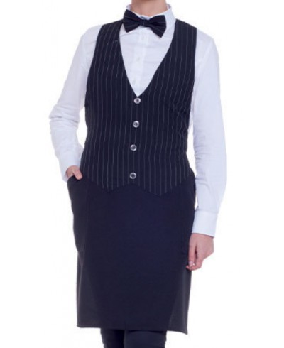 GREMBIULE FINTO GILET GESSATO